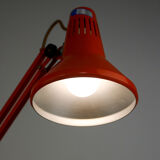 Orange adjustable achitect table lamp by tep, 1970s