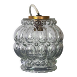 Vintage glass bubble pendant lamp