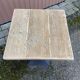 pedestal table iron metal garden bistro 70s vintage