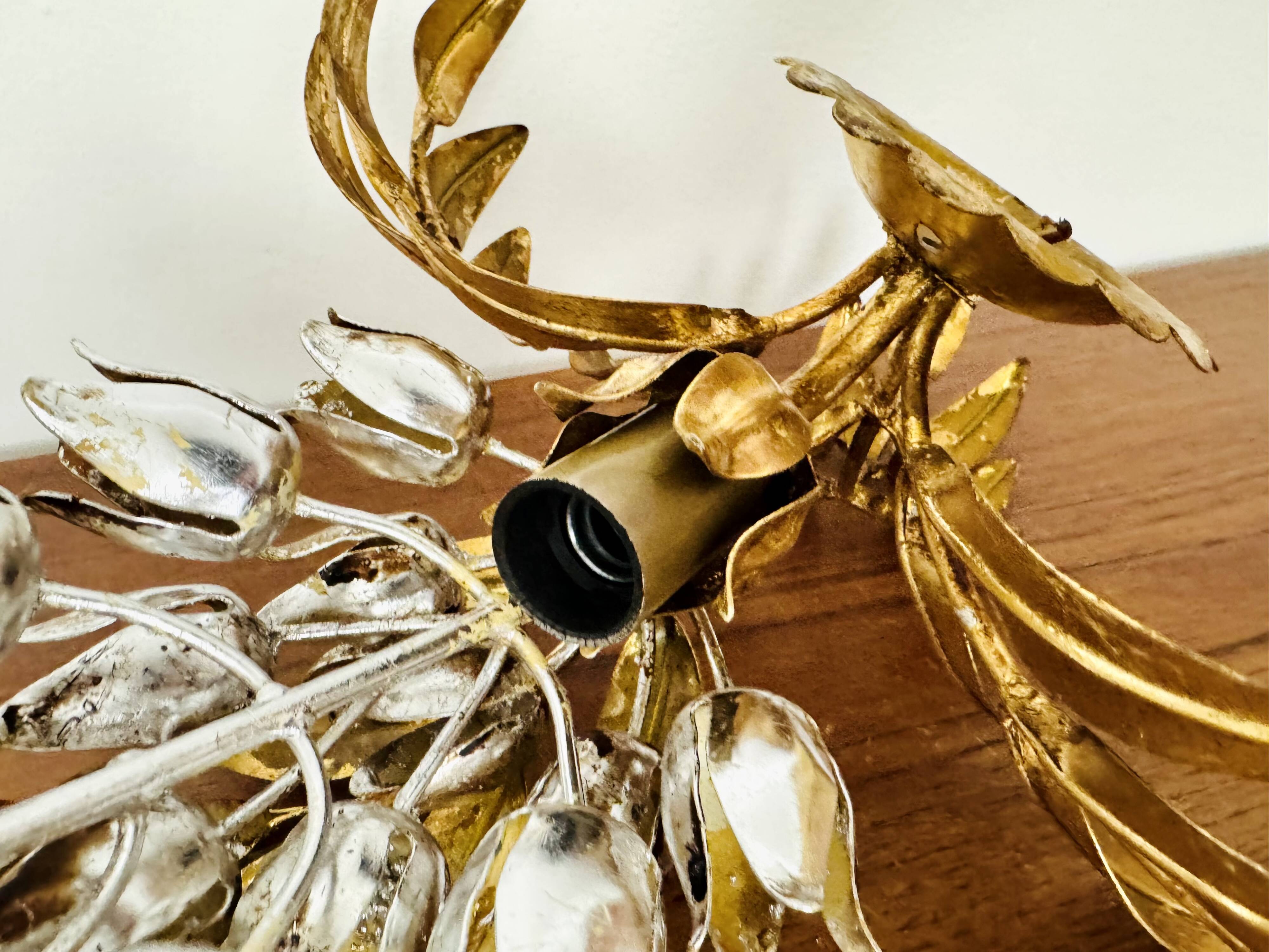 Hollywood Regency Gilded Wall Lamp by Hans Kögl