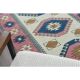 1970s Vintage Turkish Hand-Knotted Wool Cotton Pink Area Rug 120x176