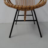 Vintage rattan armchair