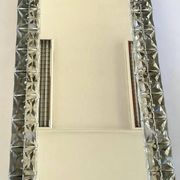 Large Midcentury Illuminated / Backlit Crystal Mirror Kinkeldey, Germany, 1970s