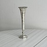 Antique patinated metal soliflore vase