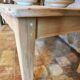 French solid oak farmhouse table 239x89 Raw patinated