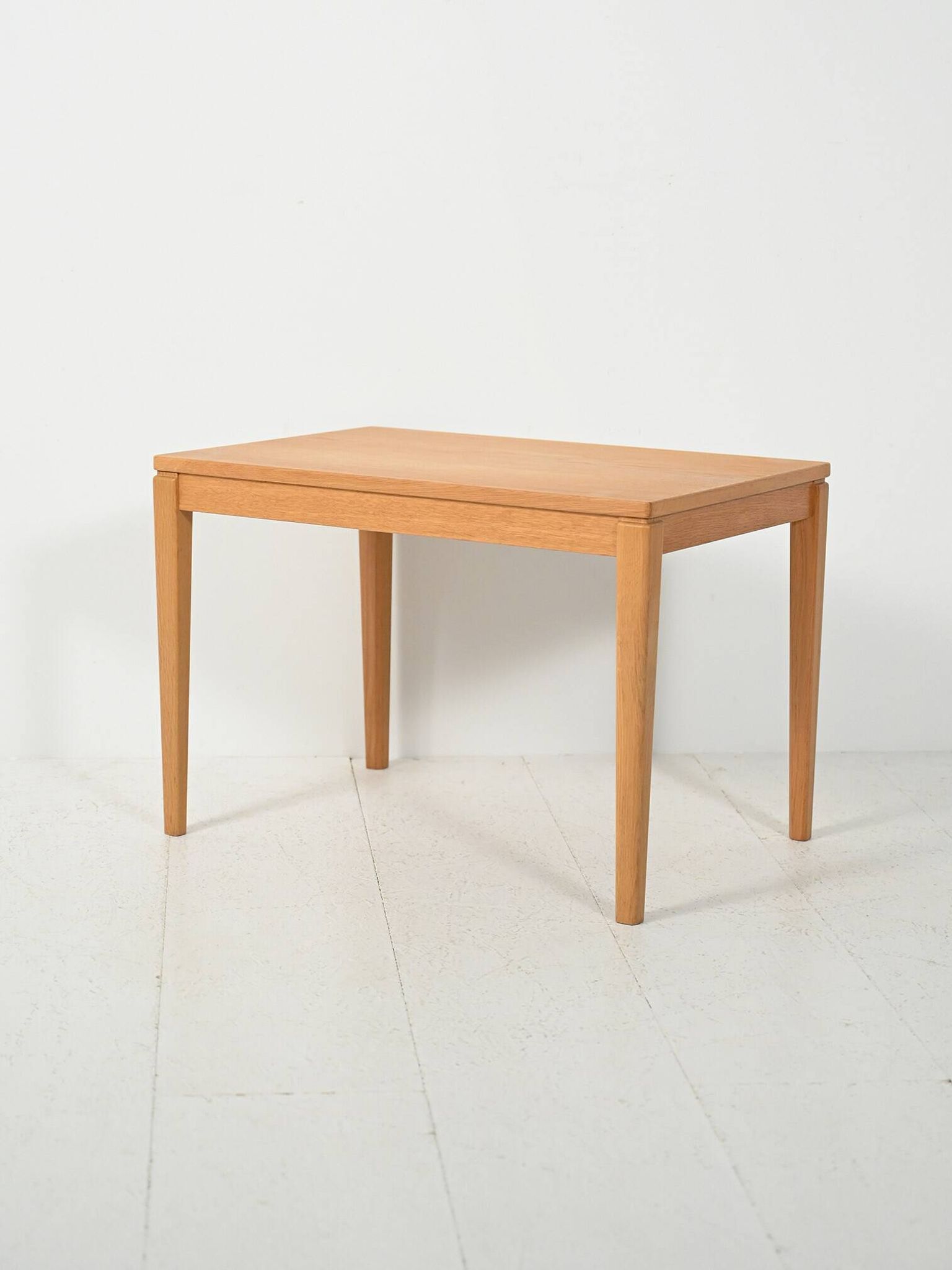 Table basse en hêtre scandinave des années 1950-60