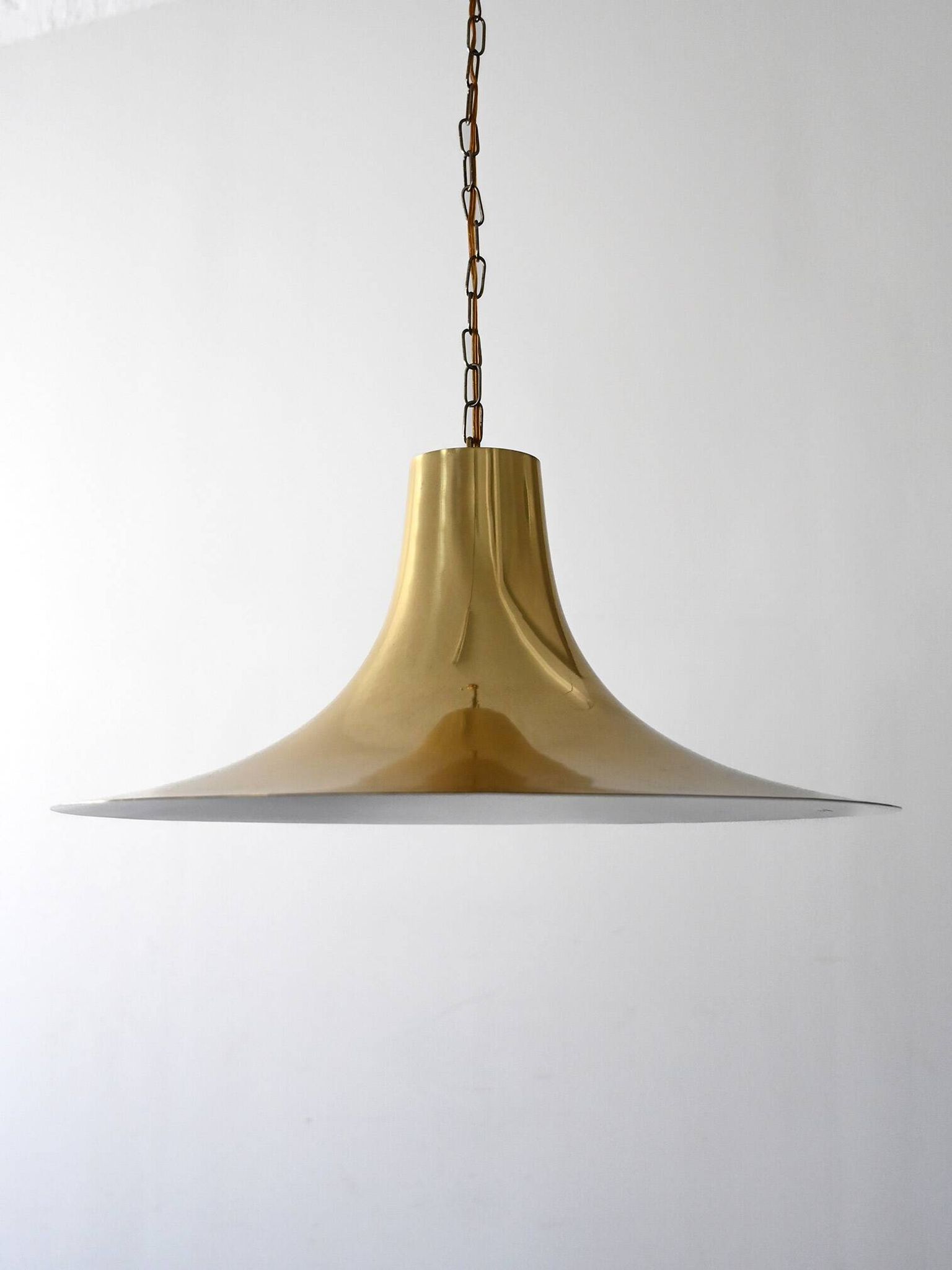 1960s/70s Scandinavian Brass Pendant Lamp