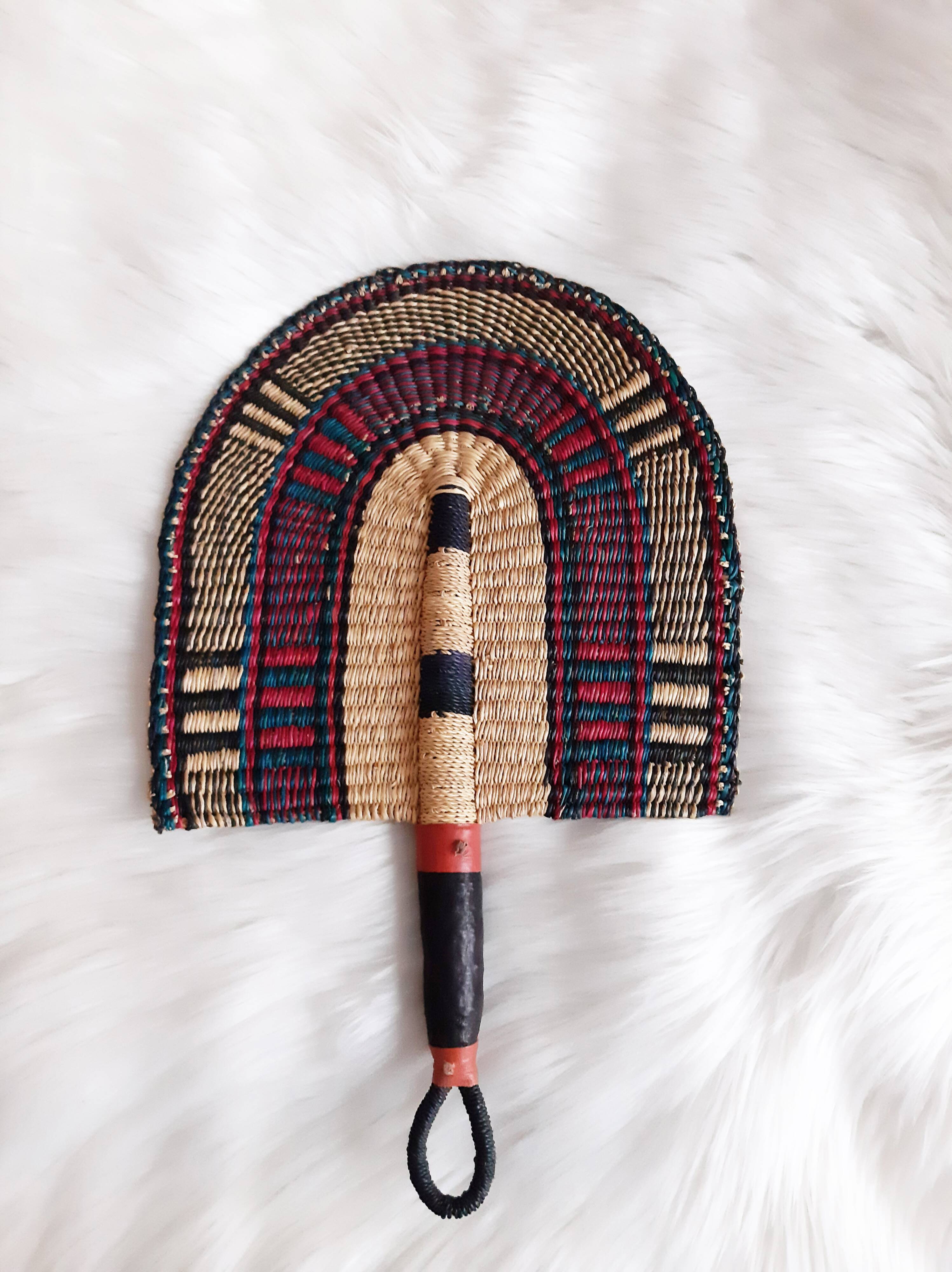 African fan bolga wall decoration of ghana