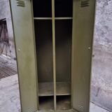 Industrial locker army green wardrobe