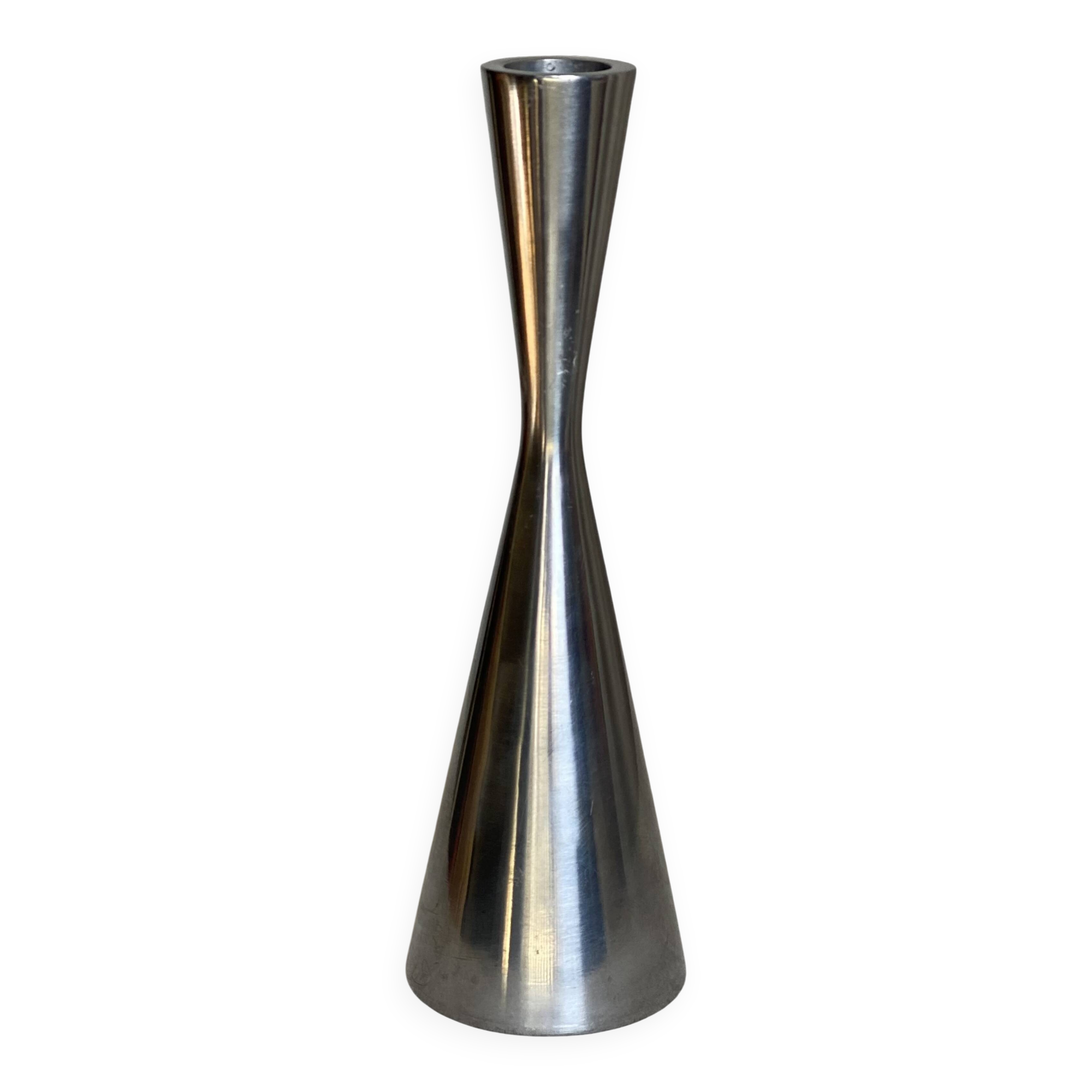 Bougeoir métal design scandinave vintage 1980