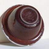 19th century enamelled earthenware salad bowl