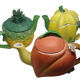 Trio of Fruit Teapot Original Vintage