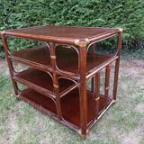 Bamboo and wicker shelf