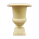 Cast iron garden vase cream white large
