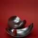 Set of 2 "Leaf" bowls by Helle Damkjær for Georg Jensen