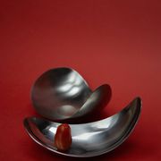 Set de 2 coupelles "Leaf" par Helle Damkjær pour Georg Jensen