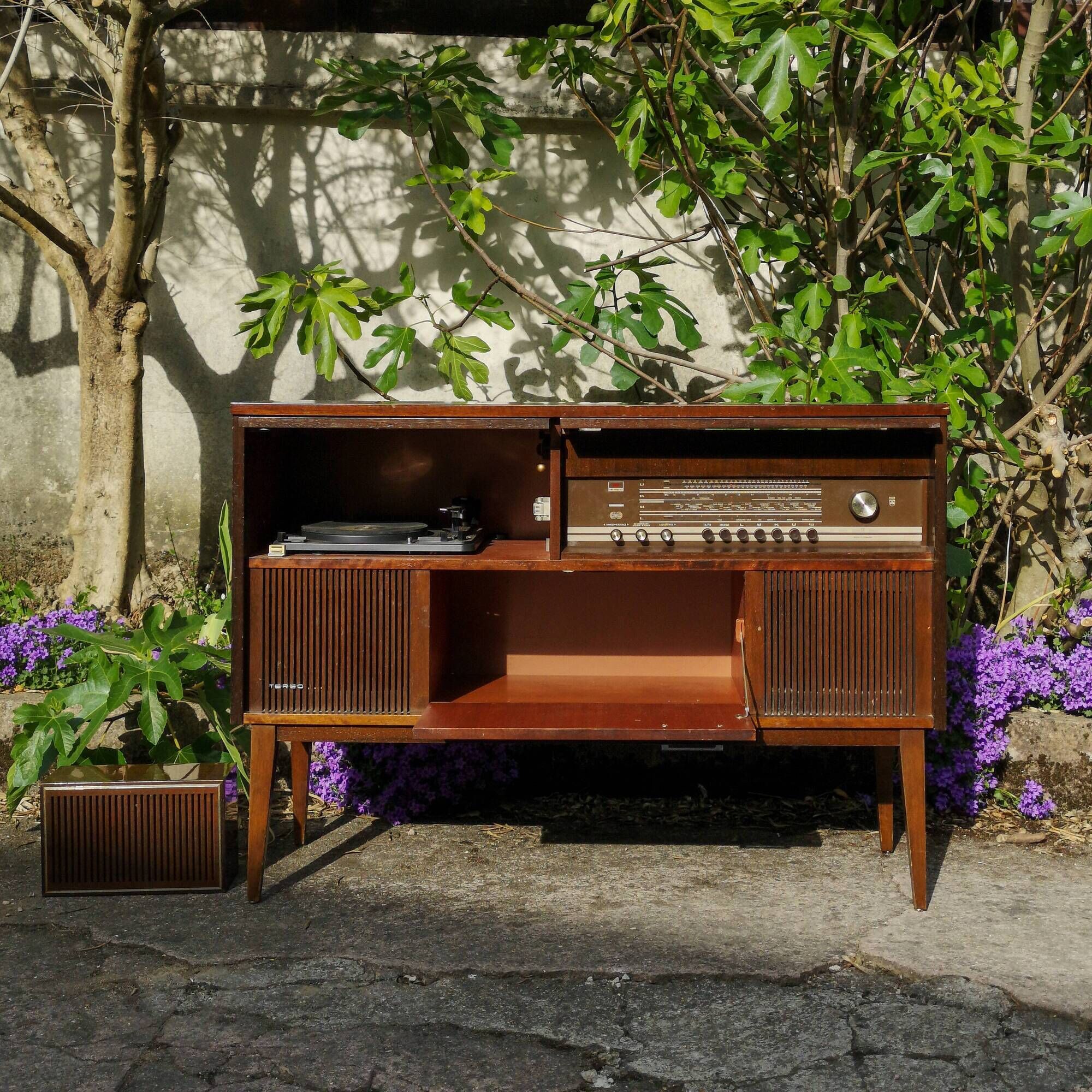 Grundig radio and record player furniture in the 1960s