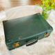 Valise carton vintage vert foncé