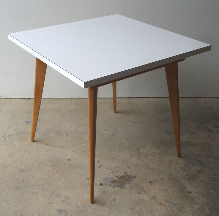 Formica table and wood table 1950