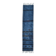 Soft Blue Turkish Woven Hallway Runner Rug, 79x342 Cm