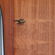 Wardrobe inlaid vintage shelves 50s, mirror