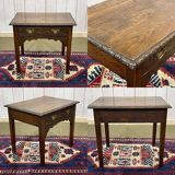 19th century English oak side table