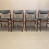 Set of 4 chairs "Scandinavian design" 1950.