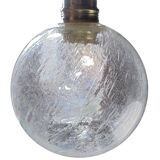 Bubbled glass pendant light