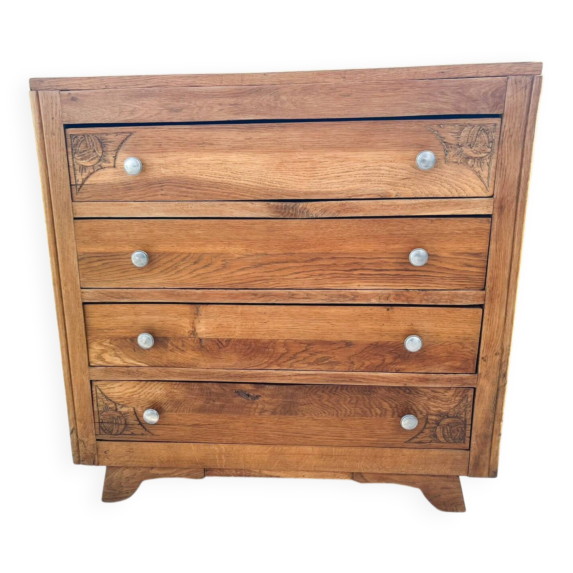 1930s Art Deco chest of drawers with 4 drawers
