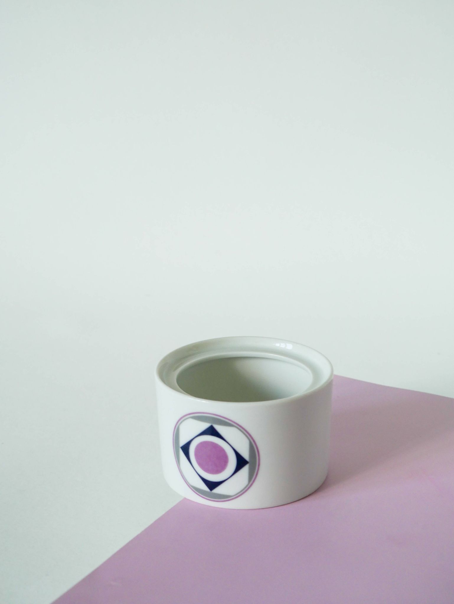 Set consisting of a teapot, sugar bowl and milk jug, Made in Germany, Colorful, Space Age, 1970