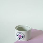 Set consisting of a teapot, sugar bowl and milk jug, Made in Germany, Colorful, Space Age, 1970