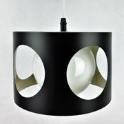 Suspension vintage noire métal 1960