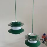 Vintage set 2 Trava pendant - Carl Thore - Granhaga - Swedish design lamp