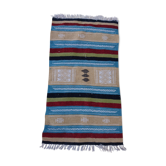 Handmade multicolored carpet, 60x115cm
