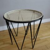 Side table with removable tray