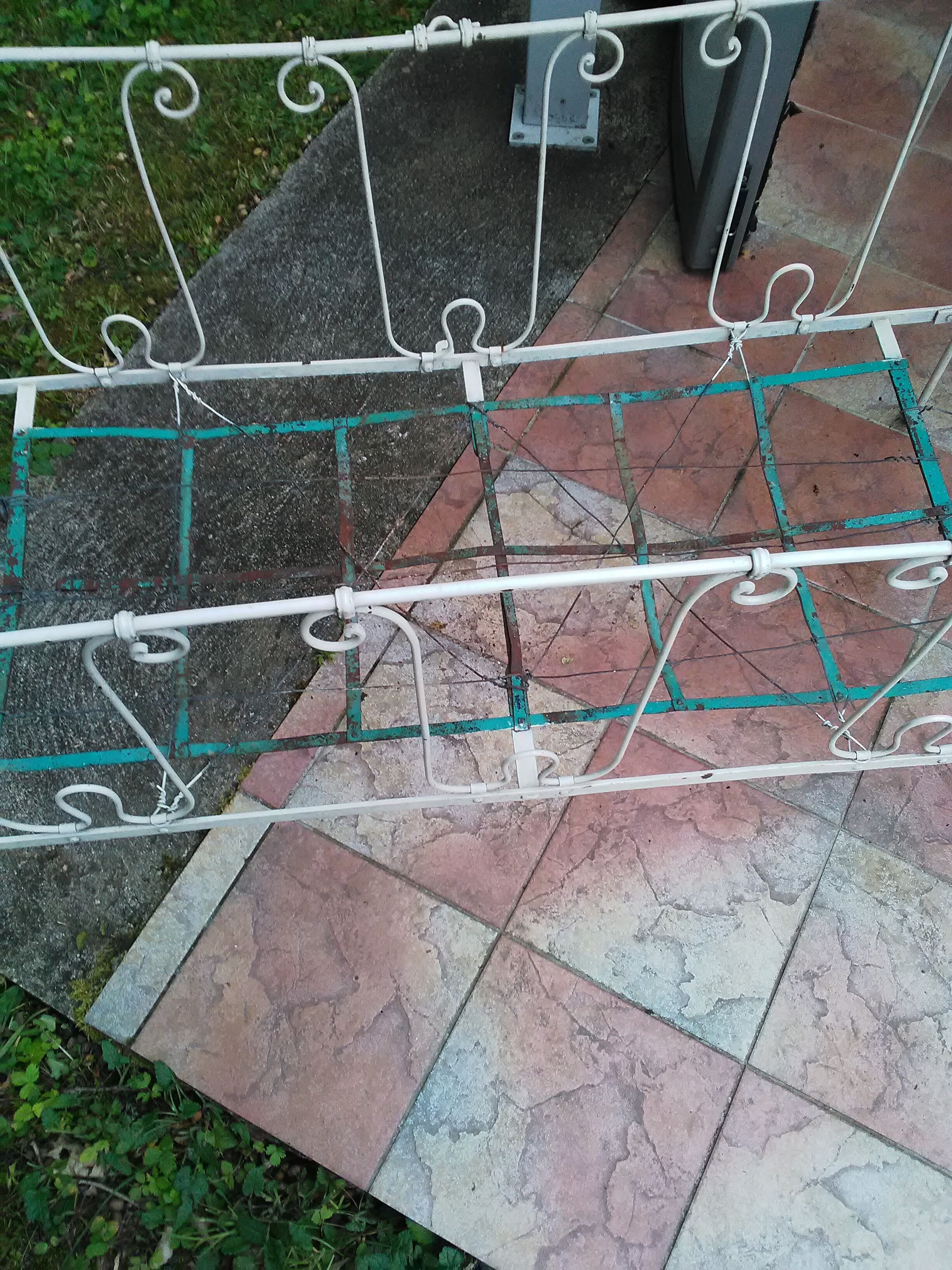 Old child bed wrought iron