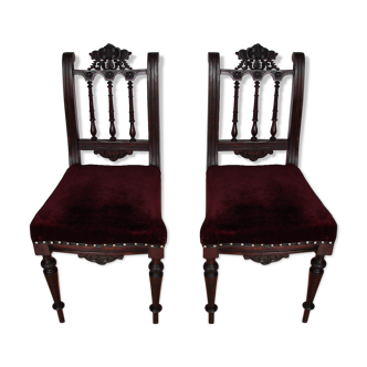 Paire de chaises du 19ème siècle