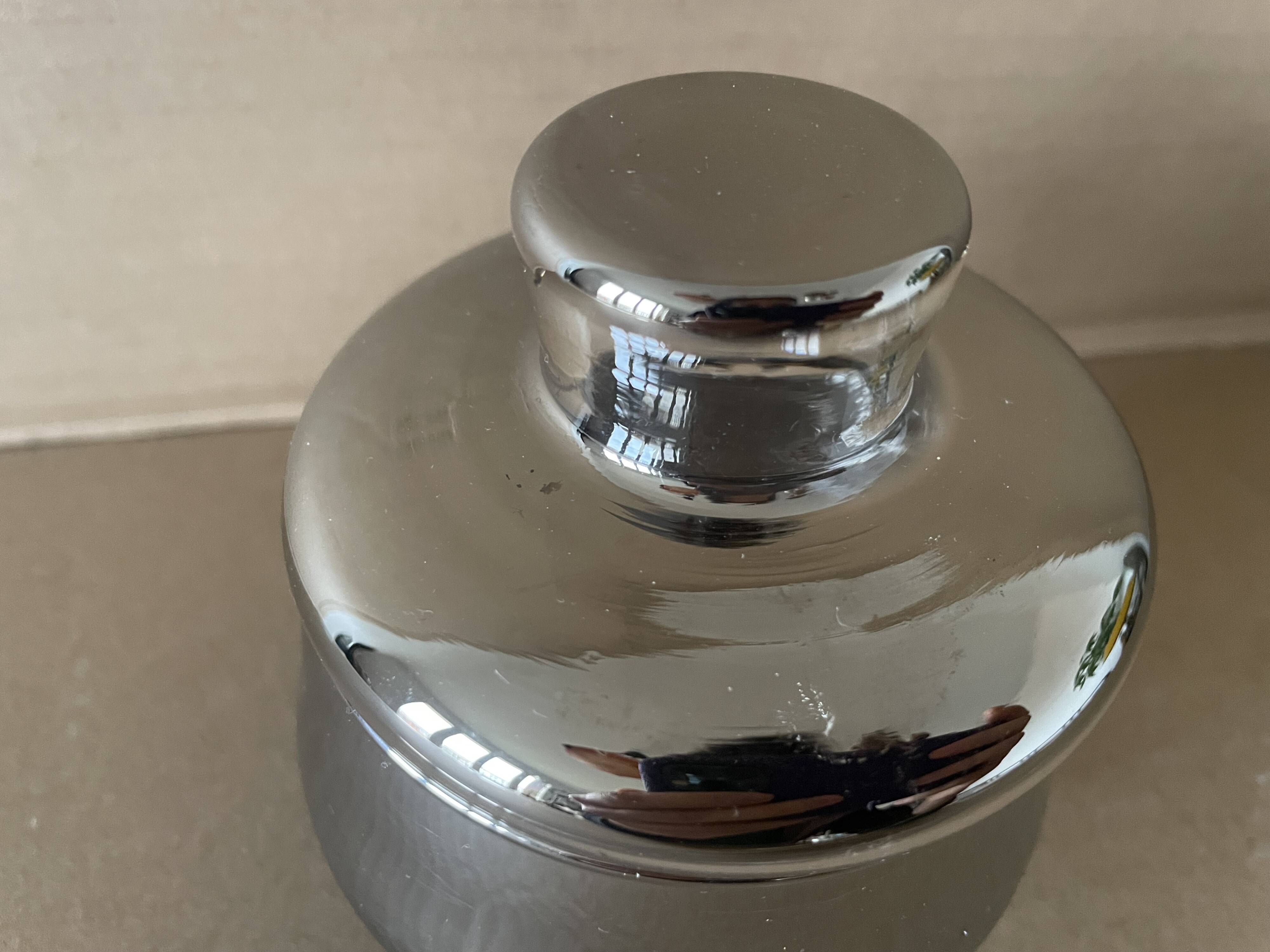 Bonbonnière en verre mercurisé