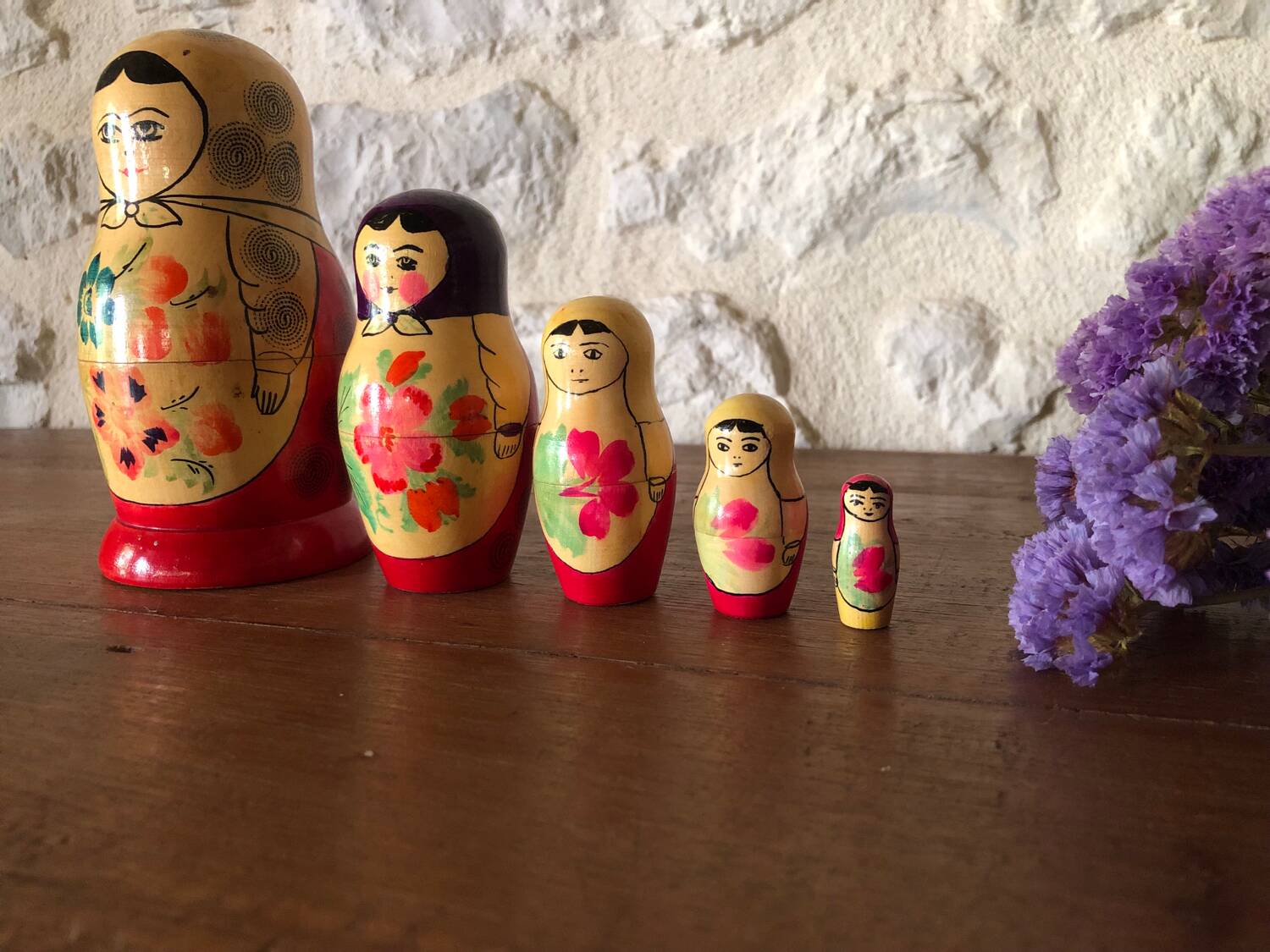Antique Russian nesting dolls