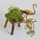 Antique 19th century Brutalist milking stool