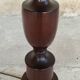 Table lamp base in turned solid wood (mahogany) - mid 20th century.