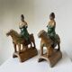 Ming period terracotta equestrian ridge tile