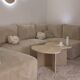 Cloud coffee table travertine