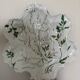 Limoges porcelain oyster plate BH, Art Nouveau botanical decoration.