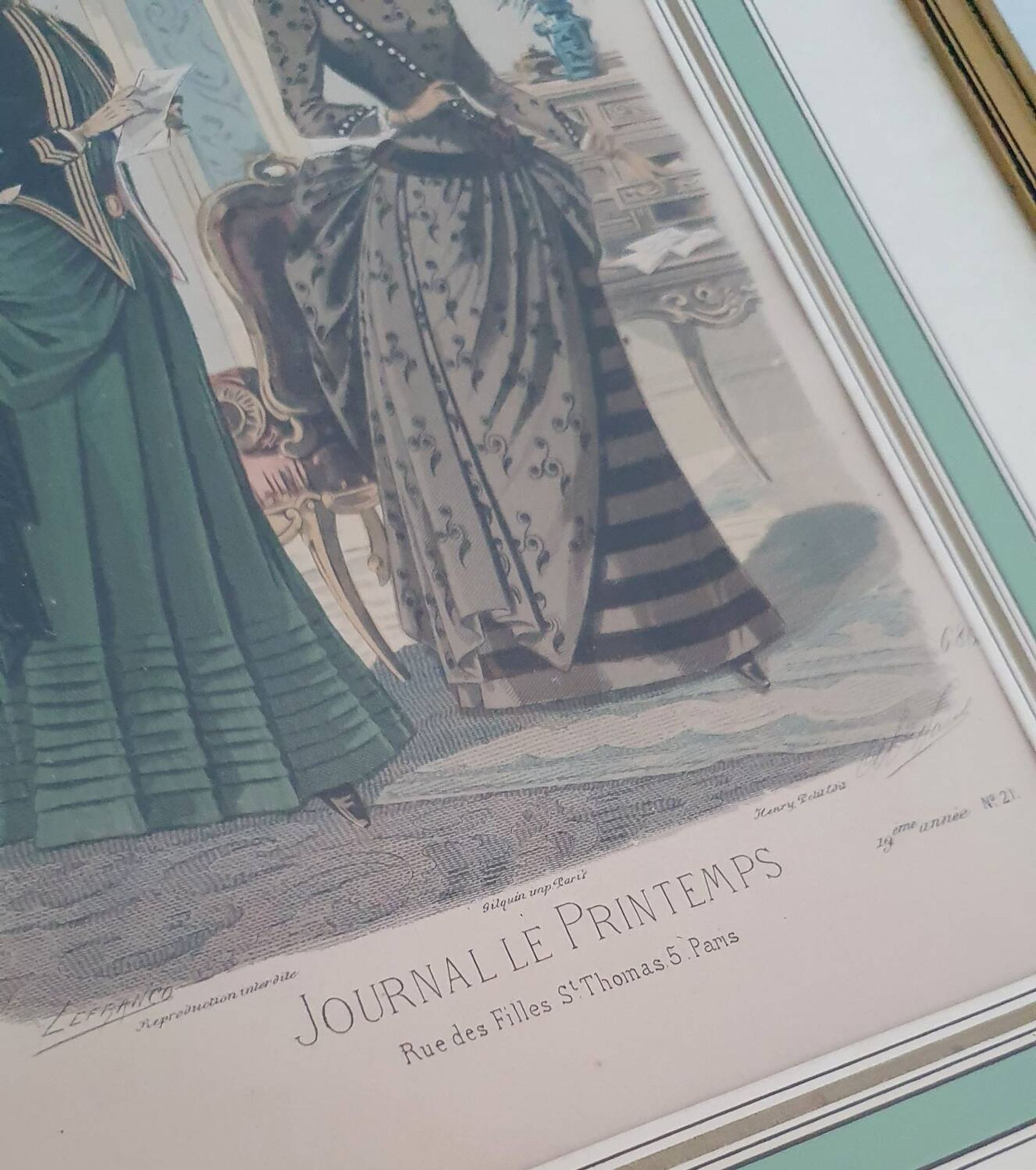 19th century fashion print
