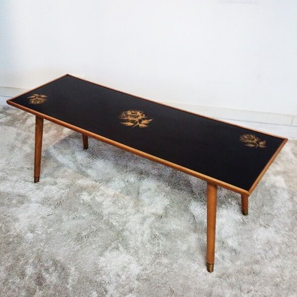 Table low vintage compass