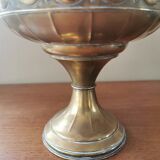 Brass and glass cup