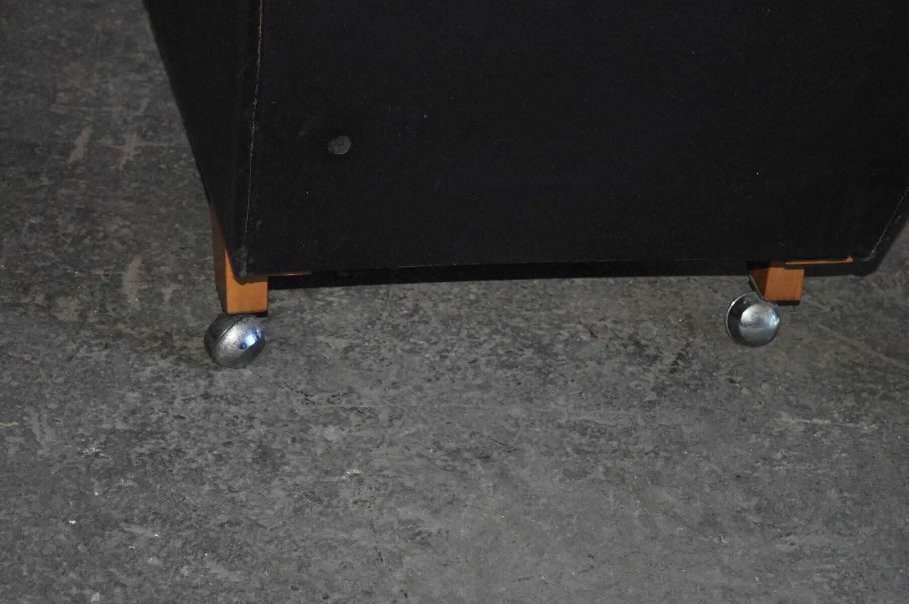 Pair of black Mid-Century armchairs in faux leather - 1960s, Hungarian armchairs (set of 2)