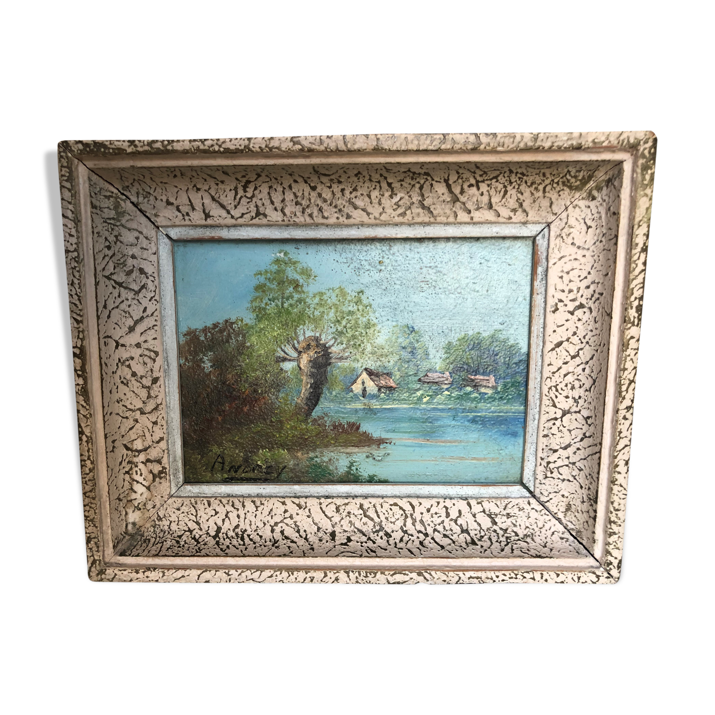 Oil on landscape panel