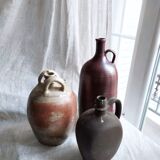 Large burgundy jar